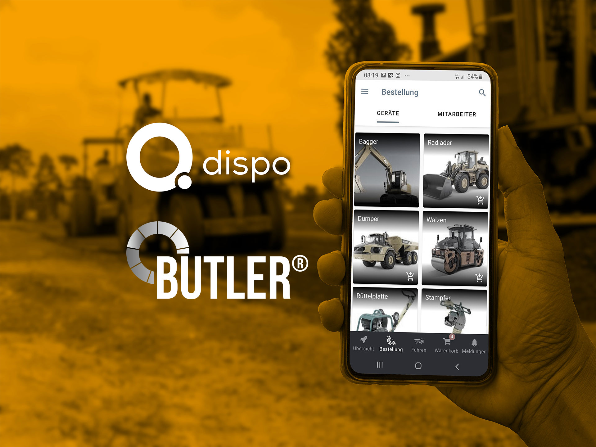 Der Butler® und die Q Dispo sind vernetzt